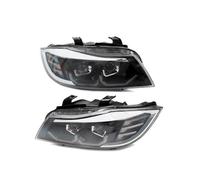 Faro Delantero Coche Para BMW E90 E91 Serie 3 325i 328i 335i 2008-2012 Coche LHD Un Par De Faros Delanteros Reemplazo Directo Conjunto Faros Aelanteros