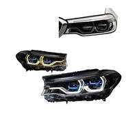 Faro delantero compatible con BMW G30 G38 L-ED 2018-2021, faros delanteros 525i 530i DRL, intermitentes, luces altas, lente de proyector Angel Eye.(Original high)