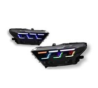 Faro delantero Compatible Con Ford Para Mustang RGB 2015 2016 2017 Accesorios Para Automóviles: Luces De Señalización Dinámicas Modificadas, Luces De Freno Y Luces Diurnas (2 Unidades)(RGB)