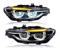 Faro Delantero Compatible Con Para F30 F35 2013 2014 2015 2016 2017 2018 Serie 3 320i 325i DRL Angel Eyes Accesorios Para Automóviles Luces Delanteras Para