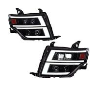 Faro delantero de coche Compatible con Mitsubishi Pajero 09-21 V97 V87 V93, conjunto de faros delanteros DRL, señal de giro dinámica, conjunto de lente doble