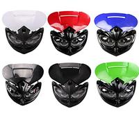 Faro delantero de motocicleta 4 ojos doble para F-Eagle Apollo DC 12 V 18 W aplicable motocicleta doble deporte motocross moto (blanco+negro)