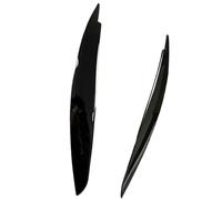 Faro Delantero Delantero para BMW E81 E82 E87 E88 2004-2014,antiarañazos Ceja Cubierta Trim Accesorios de decoración Exterior del Coche,A-Black