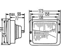 Faro delantero HELLA 1AA 004 109-041