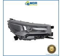 Faro Delantero Derecho Marco Negro Para LED - Dx - para Toyota Hi-Lux