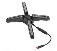 Faro delantero en forma de X compatible con ZT3, luz frontal ultra brillante de 4 W y componente de luz de circulación diurna, color negro.