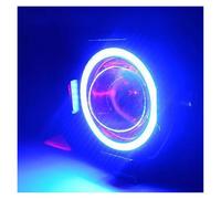 Faro Delantero Faros Antiniebla para Motocicleta Brillantes Luces LED Adicionales Universales Auxiliares Motocicleta U7 Pequeños Conducción Faros Delanteros(Blue)