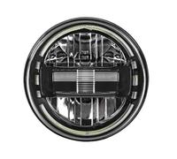 Faro Delantero Faros Delanteros LED Universales De 7 Pulgadas para Lada 4x4 para Urbano para Niva De Repuesto Redondos De 12 V Y 24 V(1pcs Black)