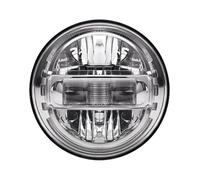 Faro Delantero Faros Delanteros LED Universales De 7 Pulgadas para Wrangler para JK H4 DRL Redondos De 7 Pulgadas Conjunto De Faros Delanteros Accesorio De Repuesto(1pcs Silver)