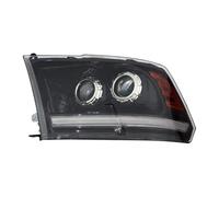 Faro Delantero Faros Delanteros para Dodge para Ram 1500 2500 3500 (2009-2018) Juego De 1 Faro LED Completo con Luces Intermitentes Secuenciales Y DRL Juego Faros(Left)