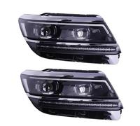 Faro Delantero Faros Delanteros para VW para Tiguan 2017 2018 2019 2020 2021 Faros Delanteros LED Hid Angel Eye Bi Xenon Beam Accesorios Juego Faros(No Bulb)