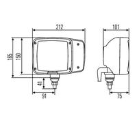 Faro delantero HELLA 1SA 996 120-011 izquierda