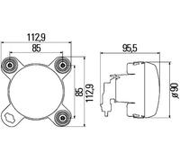 Faro delantero izquierda H1 1K0 247 043-031 HELLA