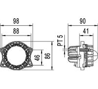 Faro delantero izquierda LED 1TL 998 670-041 HELLA