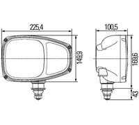 Faro delantero izquierda PY21W 1EE 996 174-391 HELLA