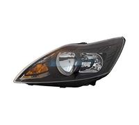 Faro delantero izquierdo del lado del conductor, montaje de faros delanteros, lámpara de coche, luz negra, faros lhd compatibles con Ford Focus MK2 2008 2009 2010 VP1422L