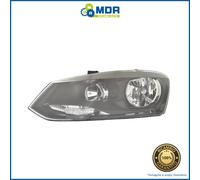 Faro Delantero Izquierdo Marco Negro - SX - para Volkswagen Polo 09 >
