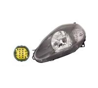 Faro delantero izquierdo para gran punto 2008- parábola gris conector amarillo