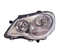 Faro delantero izquierdo para VW Polo 2005 al 2009 cromato instalación hella