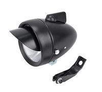 Faro Delantero LED superligero de Estilo Vintage para Bicicleta con Visera | Diseño metálico Elegante y Duradero | Fácil instalación y visión Nocturna nítida | Compatible con Todas Las Bicicletas