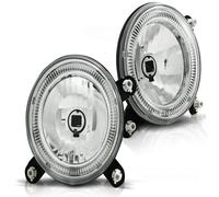 Faro Delantero LED Tuning Tec Angel Eyes Cromado para VW Golf 1 Golf 2