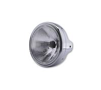 HIGHSIDER Smart 7 Inch LTD Headlight H4 Cristal Cromado en Relieve, Montaje Lateral, Homologado E (1pc)