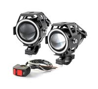 Faro Delantero para Benelli TRK502 X para TRK 502X para TRK 502 Faro Delantero Antiniebla Motocicleta U5 U7 12 V Lente LED Lámpara Proyector Punto Moto Angel Eye(U7-Switch-2PCS)