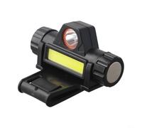 Faro delantero para cascos de soldadura con soporte USB recargable compacto negro PP unidad para mejorar la seguridad de funcionamiento
