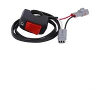 Faro delantero para interruptor de encendido para X260 para faro Light Bee | Reemplazo de ajuste directo, carcasa negra, indicador LED rojo, para un fácil control de encendido y apagado