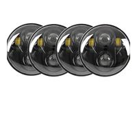 Faro Delantero Para Para M3 Para M5 Para M6 2500 2800 733i Faros Delanteros LED Angel Eyes Halo Ring Eye DRL 5,75 Pulgadas Faros Principales(C)