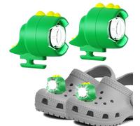 faro delanteros para zapatos, 2 unidades, LED de dinosaurio, 3 modos, luces de zapato, 145 horas de uso, impermeables IPX5