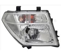 Faro derecha H4 20-12273-15-2 TYC para NISSAN NAVARA NP300 PATHFINDER III