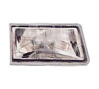 Faro derecho compatible con Iveco Daily I 1989 1990 1991 1992 1993 1994 1995 1996 1997 1998 1999 VP1119P faro delantero pasajero lado faro montaje proyector luz delantera coche lámpara cromo LHD