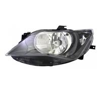 Faro derecho h4 para seat ibiza 2012 a 2015 negro parábola valeo