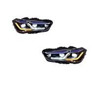 Faro derecho Para BMW Para X1 F48 F49 2016-2021 Conjuntos Luces LED Faros Coche Lámpara Señal Giro Freno DRL Antiniebla Automática Faros Delantero Izquierdo(Xenon)