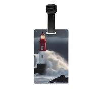 Faro en tormenta, etiquetas de equipaje para maletas, etiquetas duraderas para bolsas de identificación, etiquetas para bolsas fáciles de reconocer, esenciales de viaje