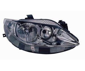 Faro Fanale Delantero Para Seat Ibiza 2008-2012 Parabola Cromada Derecha