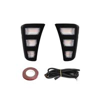 Faro Faros 12V Led DRL Para Kia Para Pegas 2018 2019 Luces Circulación Diurna Señal Giro Dinámica Faros Antiniebla Auto Blanco Amarillo Azul Accesorios Coche(White Yellow)