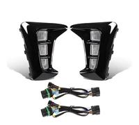 Faro Faros 12V Led DRL Para Kia Para Pegas 2018 2019 Luces Circulación Diurna Señal Giro Dinámica Faros Antiniebla Auto Blanco Amarillo Azul Accesorios Coche(Blue DRL A)