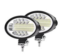 Faro Faros Foco LED Tractor Luz Trabajo Ovalada Lámpara Coche 5 Pulgadas 12V 24V Faro Cabina Todoterreno Grúa Minera Camión Volquete Carretilla Elevadora ATV(2Piece)