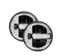 Faro Faros Led Giratorio 7 Pulgadas Para Coche Y Motocicleta Lente Cristal Para AM General Para Hummer H1 H2 1992-2003 2004 2005 2006 2007 2008 2009(2Piece)