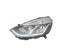 Faro frente derecha clio 2016 en mas parábola negra perfiles interiores blancos