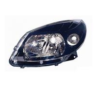 Faro frente izquierdo para dacia sandero 2008 en mas stepway 2009 en mas negro