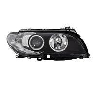 Faro halógeno principal faro delantero derecho H7 negro para modelo 3 E46
