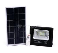 Faro Led 25W A Batería Con Panel Solar Y Control Remoto V-TAC VT-25W