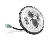 Faro LED 7" Compatible con Harley Davidson con E Marca DRL Craftride FS7 Cromo