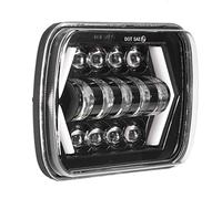 Faro LED, Akozon 5x7in Aleación de Aluminio Faro LED Luz Cuadrada Luz Alta/baja Faro Apto para Jeep