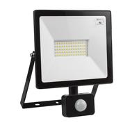Faro LED con sensor PIR 50W 4000 lúmenes 3000K blanco cálido exterior