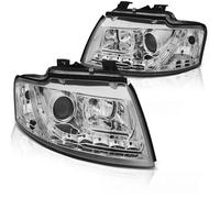 Faro LED DRL Tuning Tec Para Audi A4 B6 Cabrio 8H 02-06 Cromado Izq Der Del.