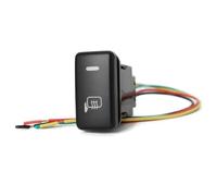 Faro LED, luz antiniebla, espejo retrovisor, calefacción, interruptor de estacionamiento, botón pulsador apto para Toyota FJ apto para Land Interruptor Basculante Botonera Elevalunas(Mirror Heating)